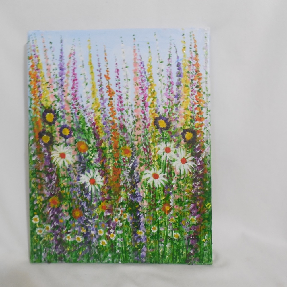 Original Acrylic Summer Floral Painting